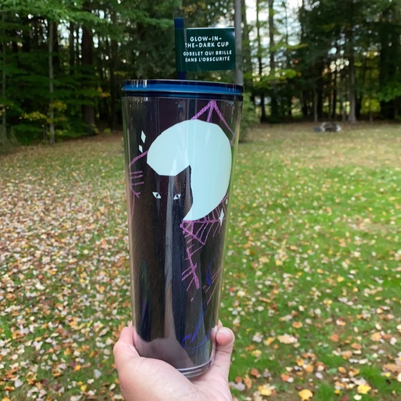 BNWT Starbucks Halloween 2021 GITD Cat Tumbler
